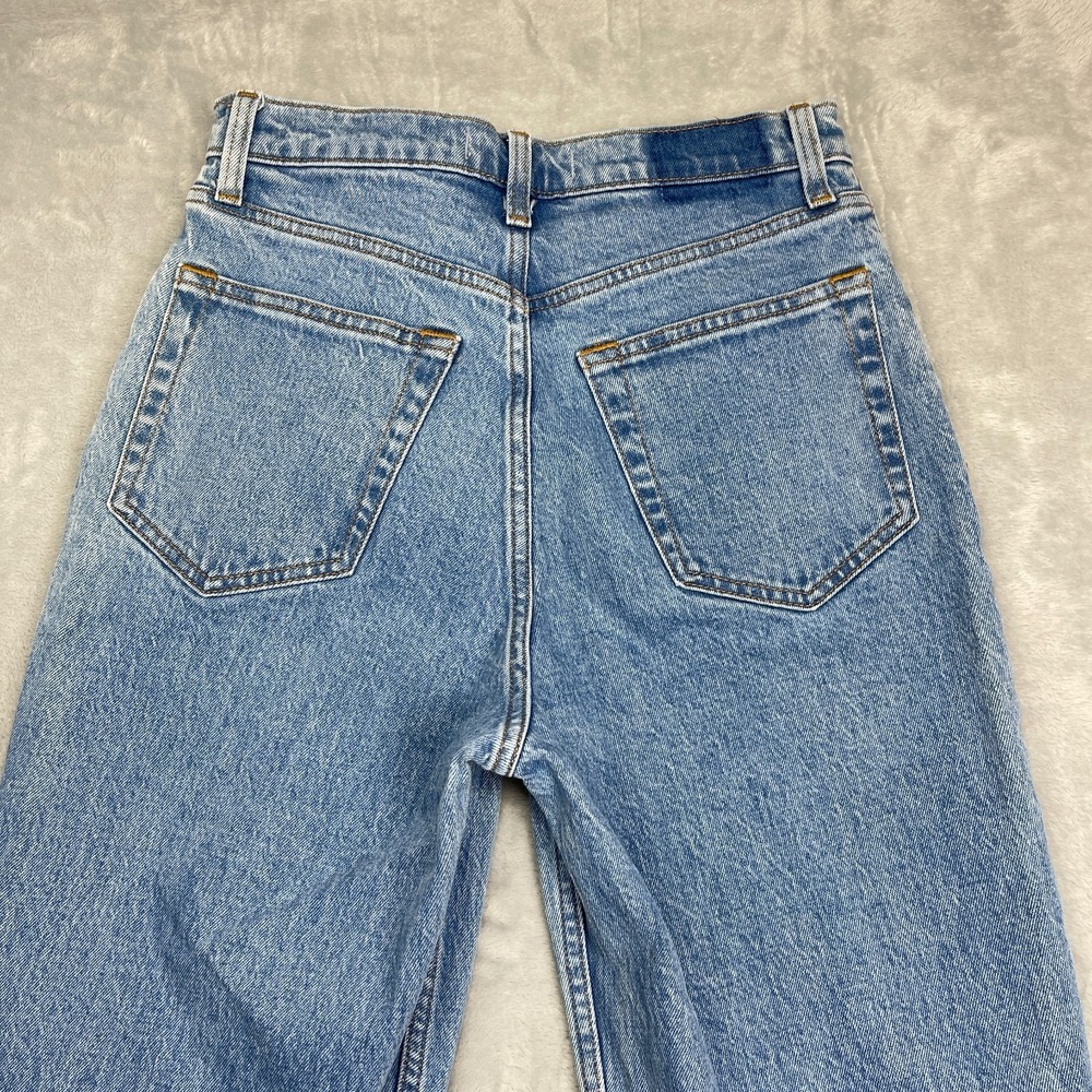 Abercrombie & Fitch Curve Love Jeans Womens 4/27 Blue Ultra High Rise Straight - Picture 9 of 9